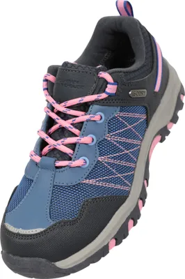 Produktbild von Mountain Warehouse - Kinder Wanderschuhe "Stampede", Wasserfest, Wildleder MW202 (32 EU) (Zartlila)