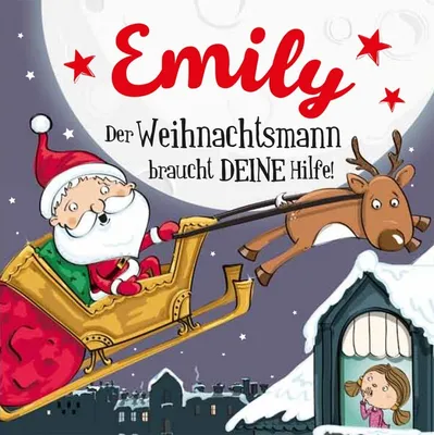 Produktbild von Namens-Weihnachtsbuch - Deine persönliche Weihnachtsgeschichte mit Namen Emily