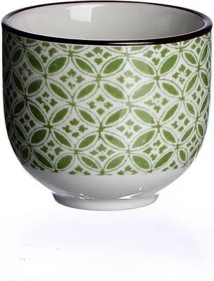 Produktbild von Ritzenhoff & Breker Lime Sao Teebecher, Tee Becher, Teetasse, Kaffee Tasse, Keramik, Grün, Braun, Weiß, 150 ml, 744941