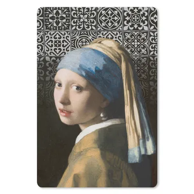 Produktbild von MuchoWow® Mauspad Mousepad Mädchen mit Perlenohrring - Johannes Vermeer - Delfter Blau 18x27 cm - Mousepads - Maus Mat - Pad - Mausunterlage