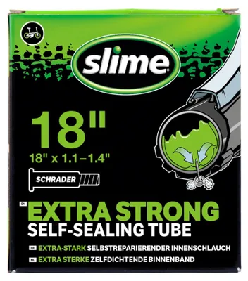 Zdjęcie produktu dla Dętka samouszczelniająca Slime 18" AV 18 x 1.10–1.40, wentyl Schrader 35 mm