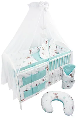 Produktbild von Ankras Babybettwäsche-Set 12-teilig Sarenki Baumwolle