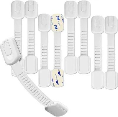 Produktbild von Famanu Kinder-Schutzvorrichtung für Schrank und Schublade - 8 Stück