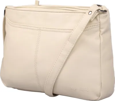 Produktbild von Große Damen Tasche Umhängetasche Schultertasche Bag Handtasche Leder Optik PolyurethanBeige