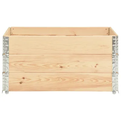 Zdjęcie produktu dla vidaXL Podwyższone łóżka 3 sztuki 80×120 cm lite drewno sosnowe