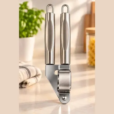 Image de Presse-ail en acier inoxydable 19 cm avec poignées ergonomiques