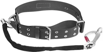 Produktbild von Lalizas Feuerwehrgürtel Strapazierfähig Mit Sicherheitsleine 0.9 M Schwarz  Schwarz One Size