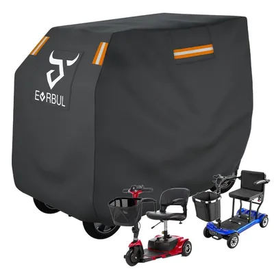 Produktbild von Mobilitätsscooterabdeckung Schwerlastig 420D Wasserfest UV-Schutz 145x69x99 cm