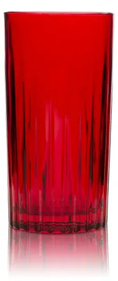 Produktbild von Beefeater Gin Glas 0,4l Longdrink Tonic Cocktail Gläser Rot 24 Relief Konturglas