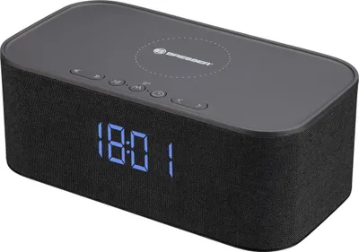 Produktbild von BRESSER Bluetooth Stereo-Lautsprecher mit Weck- und Ladefunktion ()