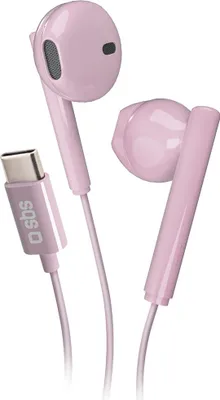 Zdjęcie produktu dla Słuchawki SBS TEEARTYCMIX65P Bezprzewodowe słuchawki douszne do rozmów/muzyki USB Type-C Różowy