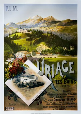 Productafbeelding van Uriage les Bains - Isère / Hugo d'Alesi - Poster, 50x70 cm