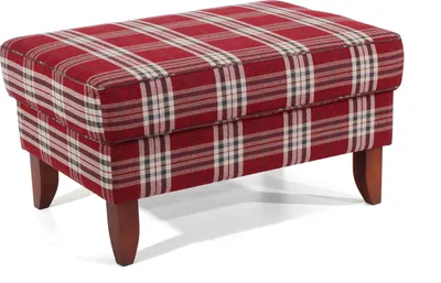 Produktbild von Max Winzer Big-Hocker Verita - Flachgewebe rot - Maße: 86 x 60 x 49 cm