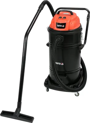 Produktbild von Yato YT-85710, 2400 W, Trocken&Nass, Beutellos, 70 l, HEPA, Schwarz, Rot