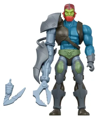 Produktbild von Masters of the Universe Origins 200X Trap Jaw aus der Cartoon-Kollektion, ca. 14 cm große Actionfigur, MOTU-Spielzeug, 6 Jahr(e), Mehrfarbig, Kunststoff