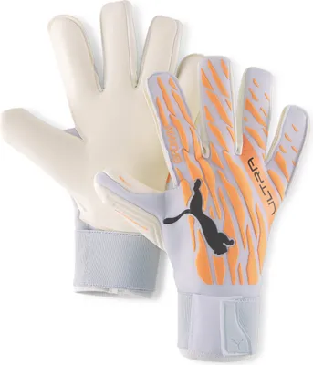 Produktbild von Puma ULTRA Grip 1 Hybrid Pro Torwarthandschuhe Herren hellgrau orange Gr 7,5