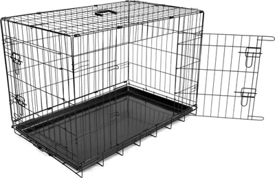 Produktbild von Duvo+ Drahtkäfig mit 2 Türen schwarz, Maße: 123 x 77 x 83 cm