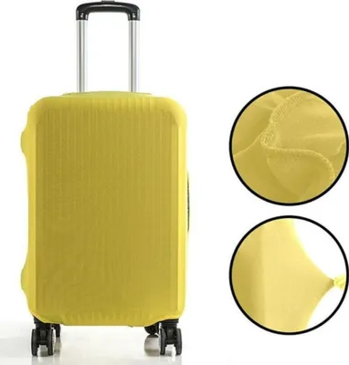 Produktbild von Elastische Gepäckhülle, kratz- und staubabweisend, Größe XL (74-81 cm, Gelb)