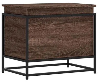 Image de vidaXL Boîte de rangement avec couvercle imitation chêne 60x40x51,5 cm