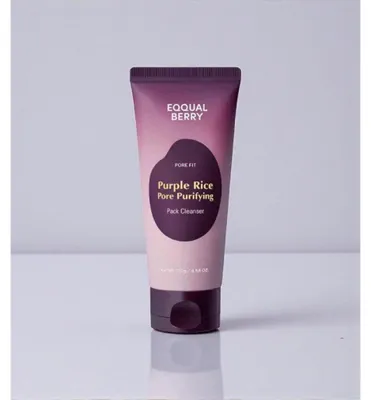 Produktbild von Eqqualberry – Reinigungsmaske mit violettem Reis zur Porenreinigung, 130 g