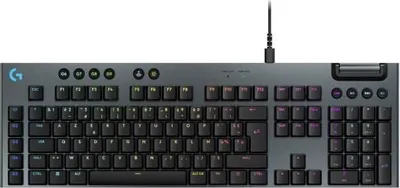 Produktbild von Gaming Tastatur Logitech G915 X, Kabelgebunden, AZERTY, Taktile Switches, Schwarz, 475 x 30 x 22 mm