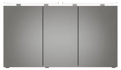 Produktbild von Pelipal Spiegelschrank Serie 6025 SDAE04613G121AQ Korpus Quarzgrau Hochglanz touch - Breite: 130 cm