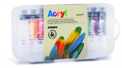 Produktbild von Primo 405TA10SP Acrylfarbe 18 ml Multi Röhre