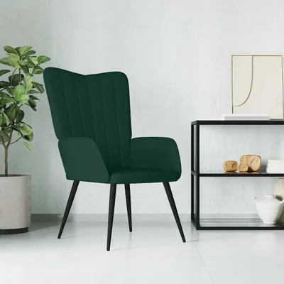 Obrázok produktu pre vidaXL Relax kreslo Dark Green Velvet