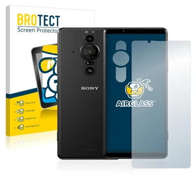 A product shot of a phone screen protector and its packaging.