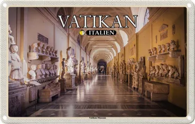 Image de vianmo Plaque en tôle 12x18 cm Vatikan Italien Vatikan Museum