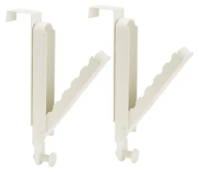 Image de Lot de 2 supports pliables pour vêtements à accrocher sur une porte, avec 6 cintres