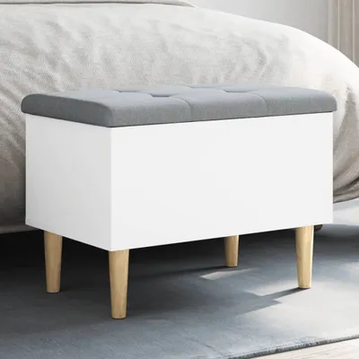 Obrázok produktu pre Úložná lavička biela 62x42x46 cm kompozitné drevo