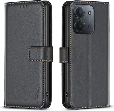 Produktbild von Xiaomi Redmi 15C Hülle - BINFEN Klapphülle - Schwarz