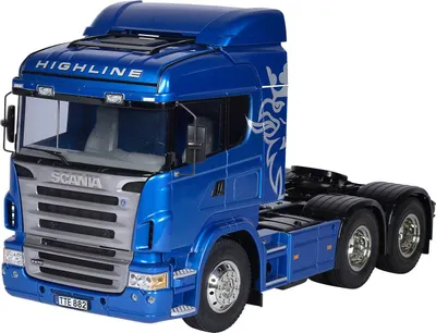 Produktbild von RC Scania R620 6x4 Highline 1:14 blau lackiert Modellbausatz