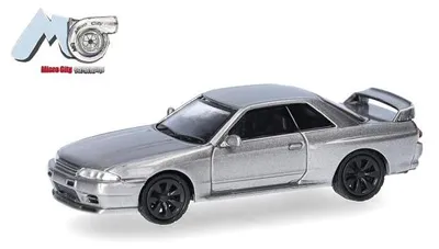 Produktbild von MicroCity PKW Nissan Skyline GTR32, grau 87MC000094