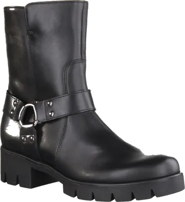 Produktbild von Gabor 7171327 Damenschuhe, Stiefelette, Schwarz, Flauschfutter, Leder - Damenschuhe Modische Stiefelette / Boots, Schwarz, leder (foulardcalf), absatzhöhe: 30 mm