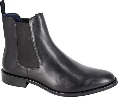 Image de Roamers - Bottines pour homme, unies, en cuir DF2467 (47 EU) (Noir)