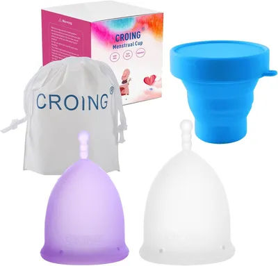 Produktbild von Menstruationstasse, weiches Silikon, wiederverwendbar, umweltfreundlich, für die Menstruation