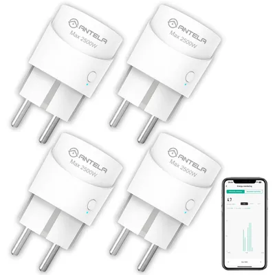 Productafbeelding van Slimme Stekker 10A 2500W Smart Plug met Energiemeter