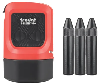 Productafbeelding van trodat 199526 trodat Datenschutz-Rollstempel ID Protector+ selbstfärbend schwarz