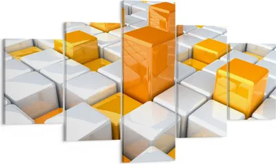 Produktbild von Bild auf Leinwand - Leinwandbild - Abstrakt computer grafik struktur - 125x70cm - Wand Bild - Wanddeko - Leinwanddruck - Bilder - Kunstdruck - Leinwand bilder - Wandkunst - EA125x70-2530
