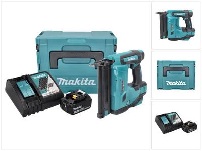 Immagine prodotto di Makita DBN 500 RT1J Chiodatrice a batteria 18 V / 15-50 mm / 90° in valigetta Makpac + 1x Batteria 5,0 Ah + Caricabatterie