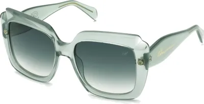 Produktbild von Blumarine SBM889 Verde opalino lucido 55/18/140 Damen Sonnenbrillen