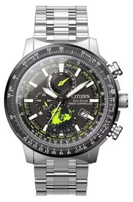 Productafbeelding van Chronograaf Citizen, zilverkleurig, met schroefkroon. Collectie: Promaster - voor heren