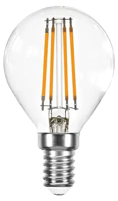Productafbeelding van LED Filament Leuchtmittel Tropfen 4W = 40W E14 450lm klar warmweiß 2700K