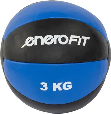 Zdjęcie produktu dla Piłka lekarska Enero Fit 3 kg - wykonana ze skóry syntetycznej, wytrzymała i antypoślizgowa, idealna do treningu funkcjonalnego, siłowego i rehabilitacji
