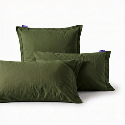 Immagine prodotto di Copricuscino Basic verde oliva 60x70 cm 100% cotone  Europe