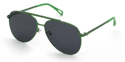 Obrázok produktu pre Zadig&Voltaire SZV415 Verde lucido – celočelové slnečné okuliare pre dámy, zelená farba. Rozmery: 60/14/140