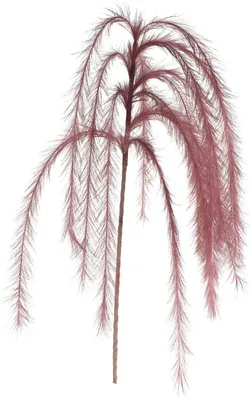 Obrázok produktu pre Umelé dekoratívne perie 130 cm, tmavoružové