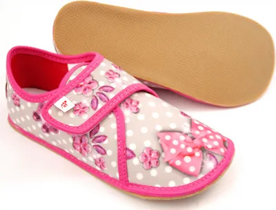 Produktbild von Hausschuhe BAREFOOT EF 394 grau-rosa